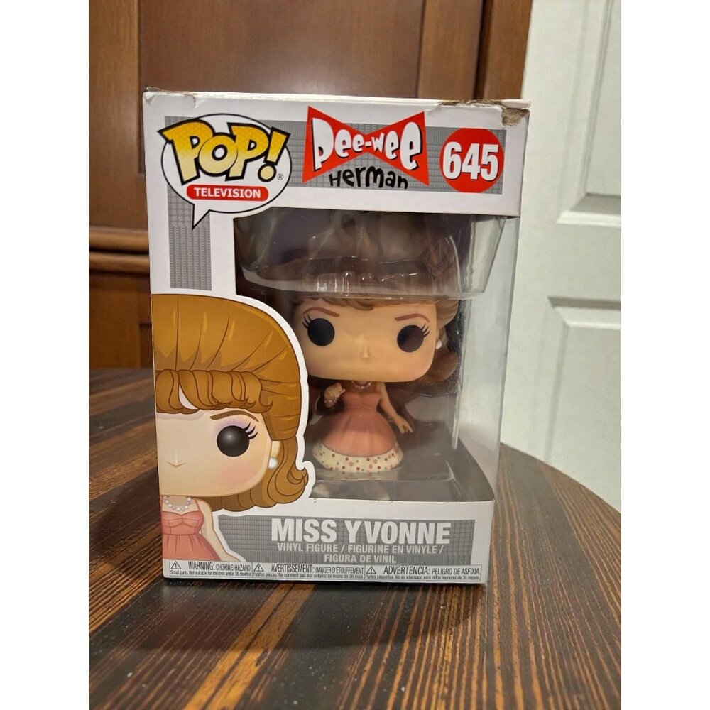 Funko Pop Television 645 Miss Yvonne Pee-Wee Herman Vinyl Figure Collectible in